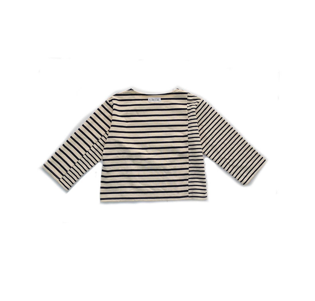 Crazy Mix Border Tee　*fleece-lined*