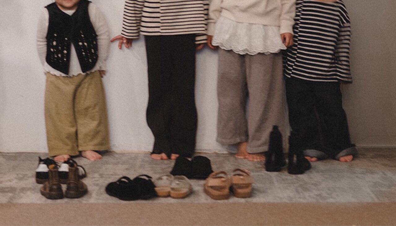 tulip pants *solid -charcoal gray×black -
