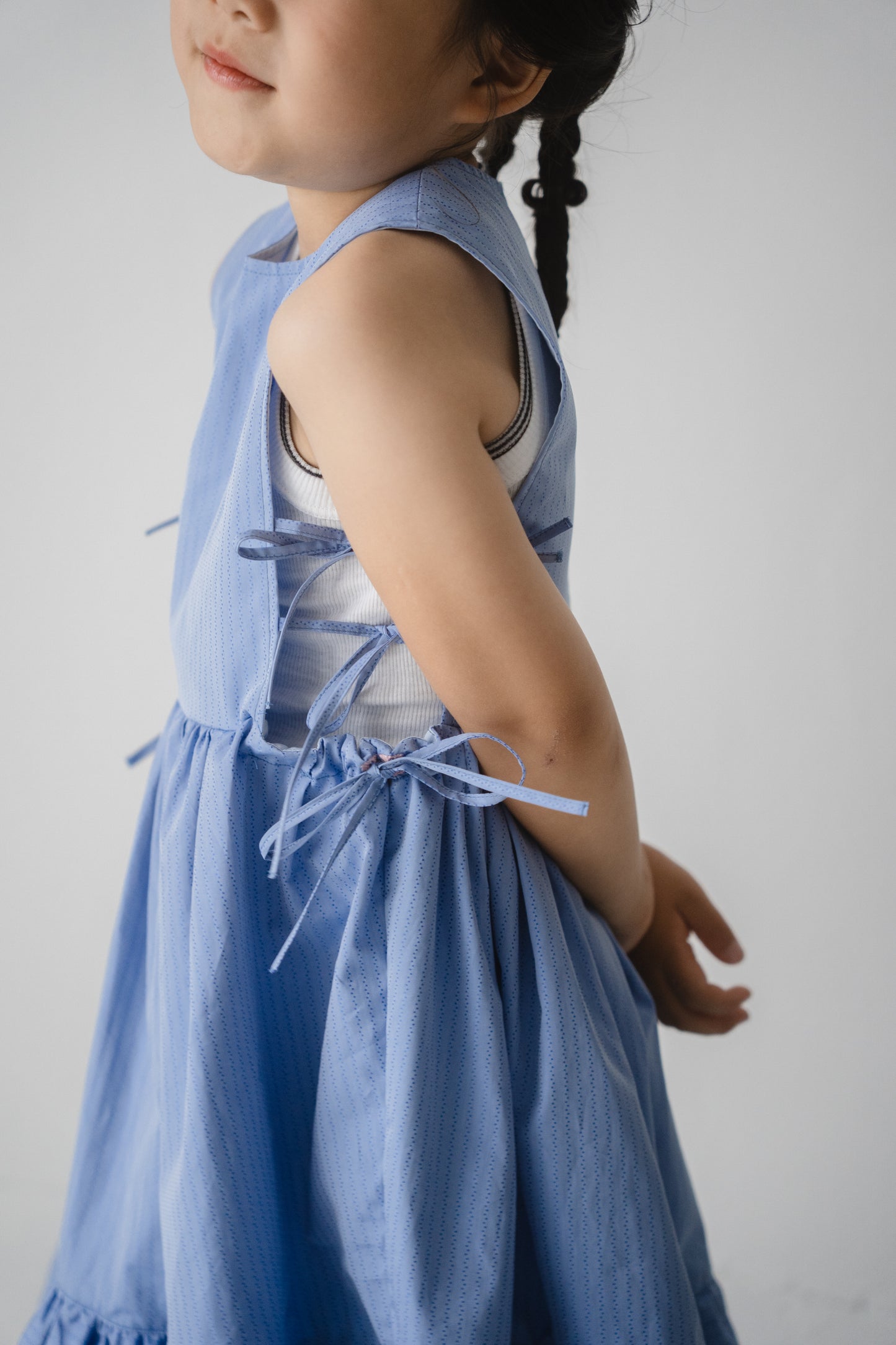 Bluebird Bloom Lace-up Dress