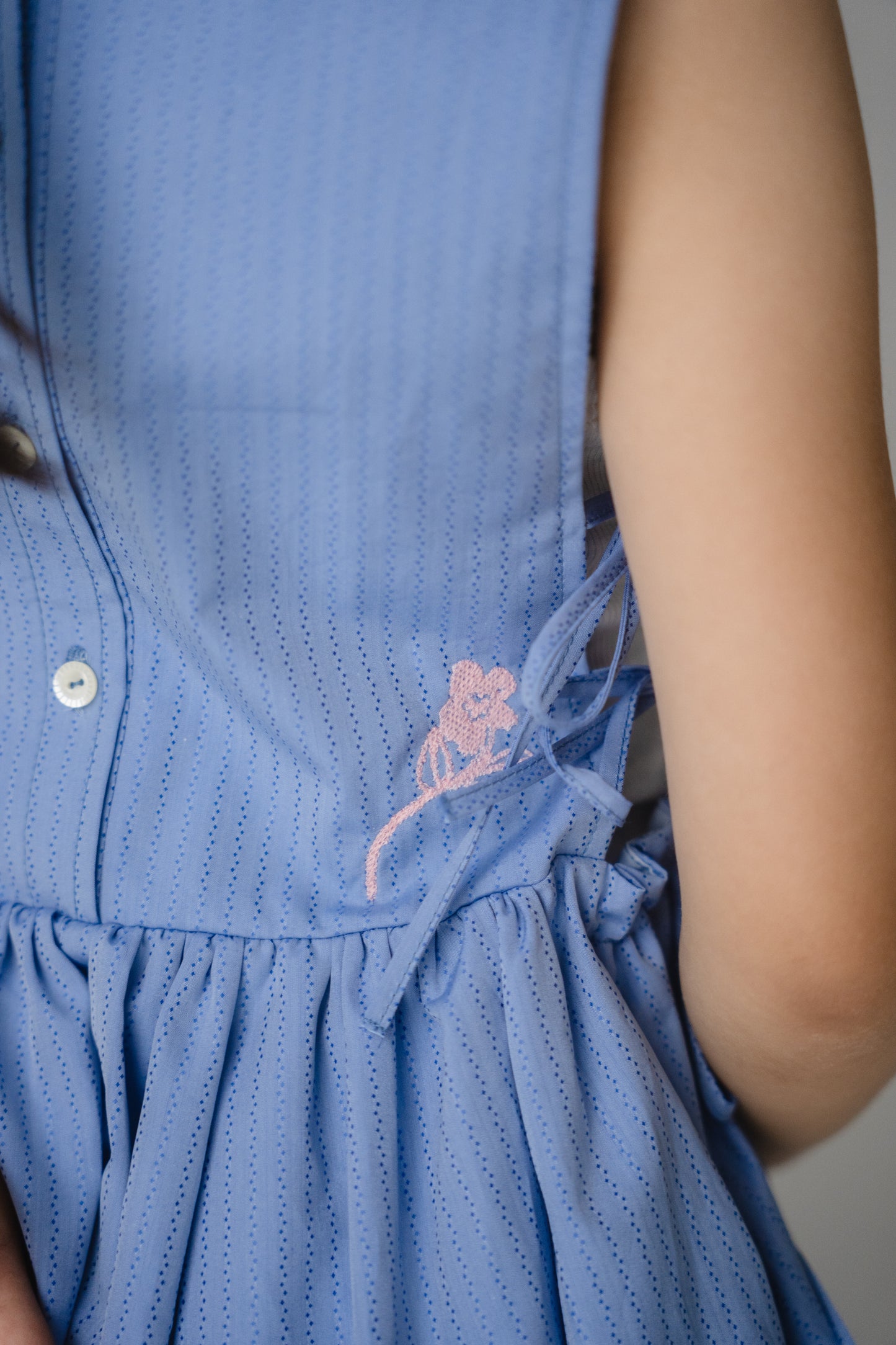 Bluebird Bloom Lace-up Dress
