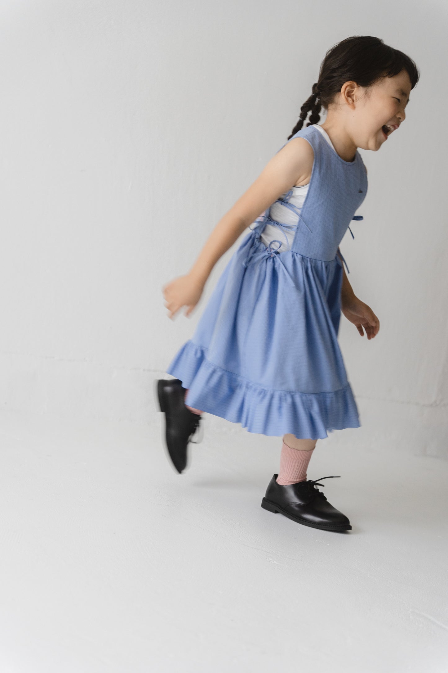 Bluebird Bloom Lace-up Dress