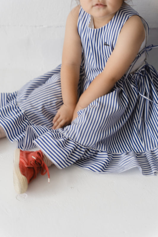 Bluebird Bloom Lace-up Dress
