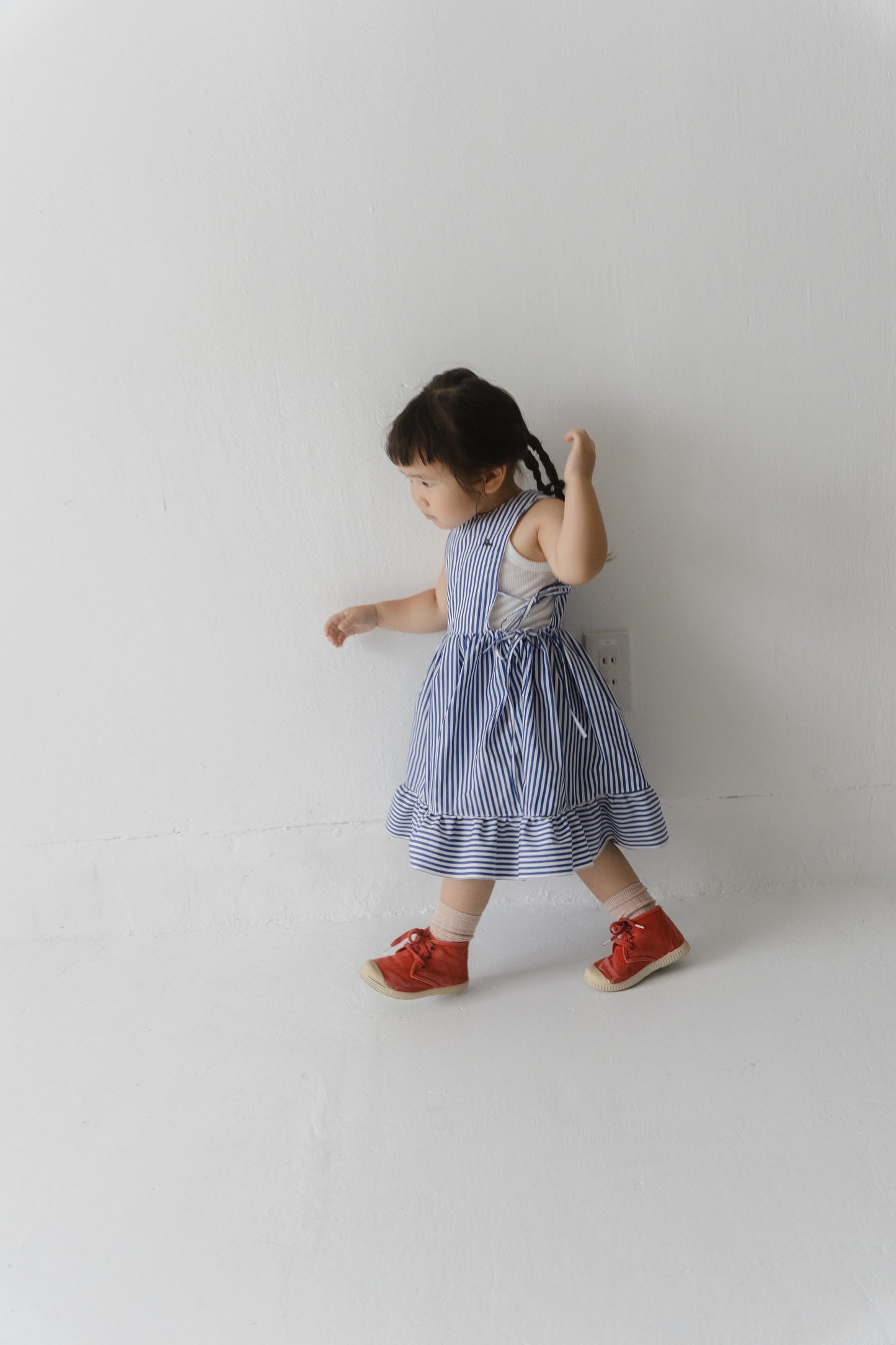 Bluebird Bloom Lace-up Dress