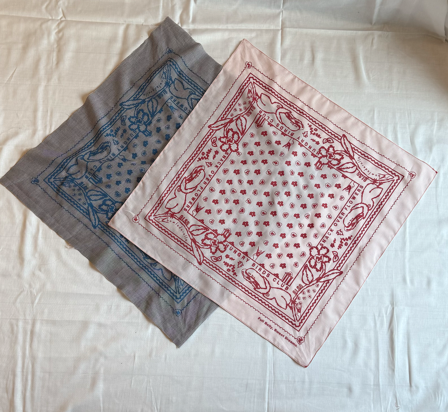 HUNGRY BIRDS CLUB Bandana Scarf 　C/T