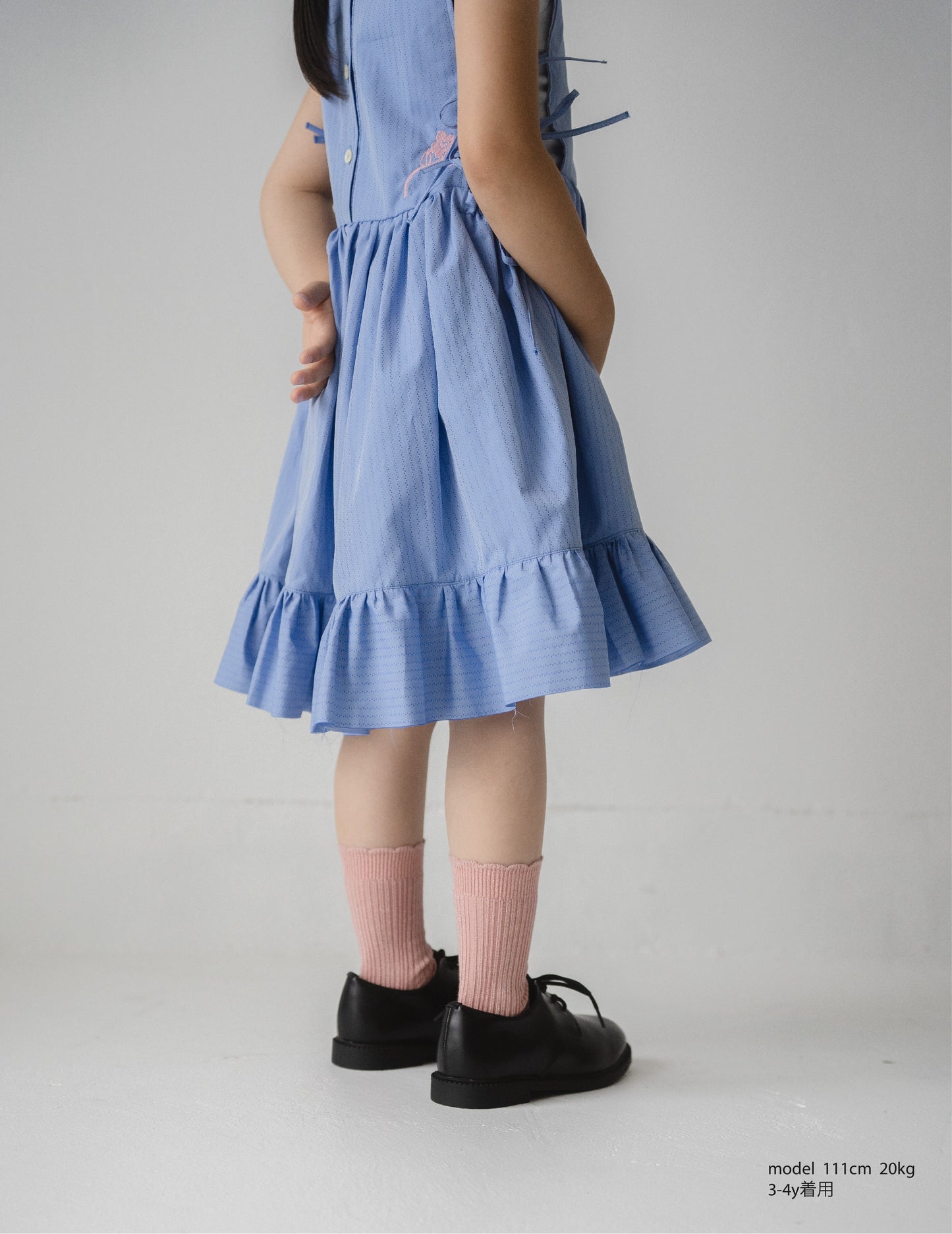 Bluebird Bloom Lace-up Dress