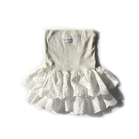 Glimmer Layered Frill Wear -light gray -