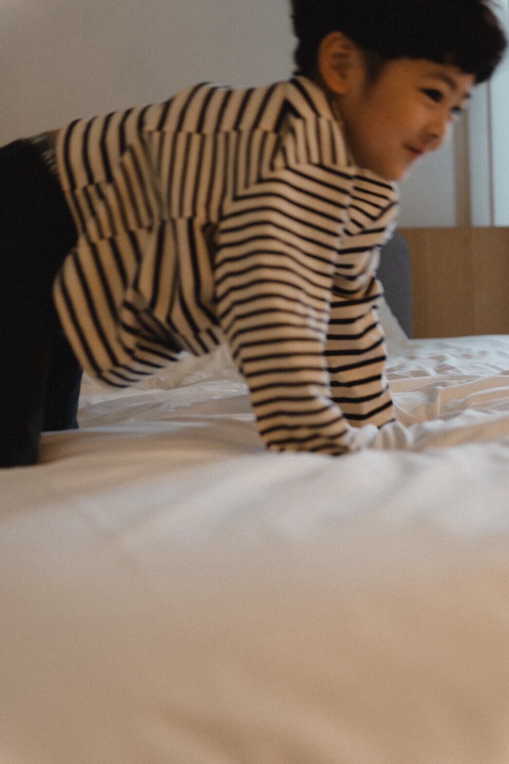 Crazy Mix Border Tee　*fleece-lined*